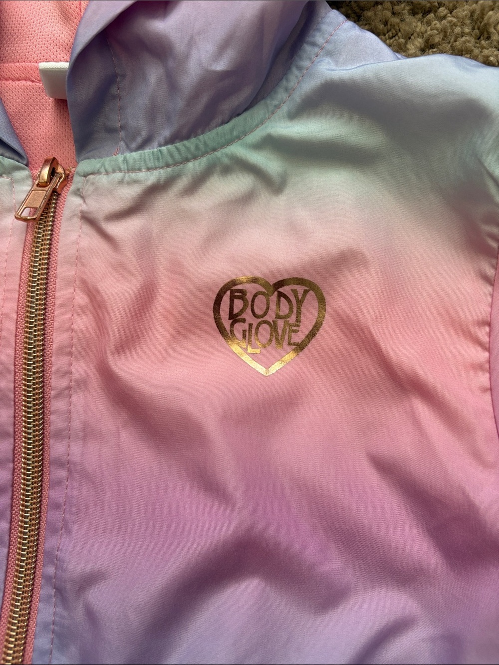 Body Glove Pink and Lavender Hooded Jacket - Picture 3 of 5